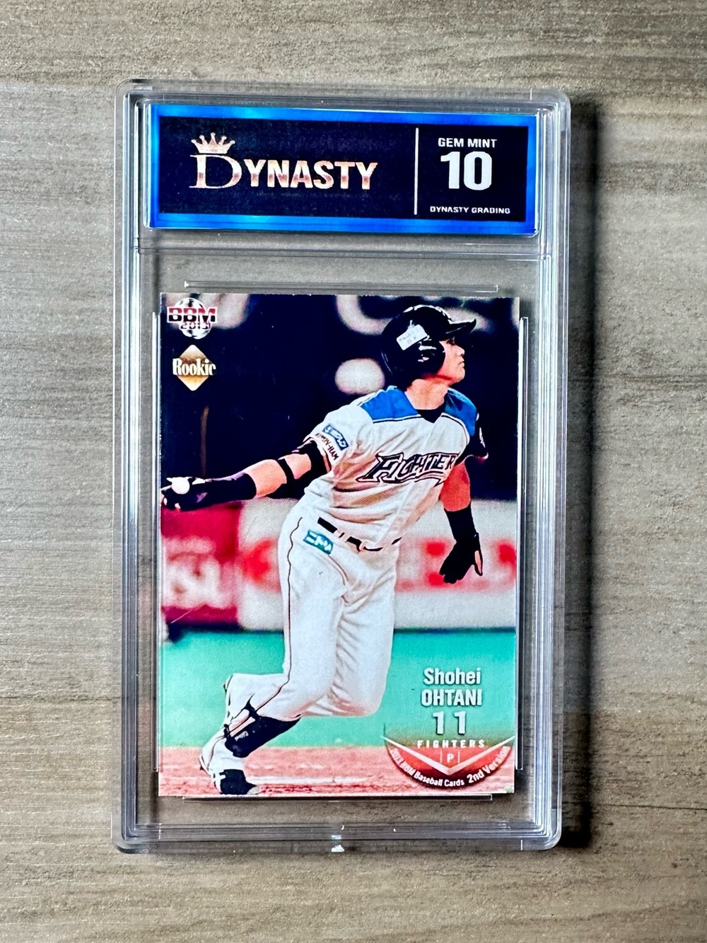 Shohei Ohtani Rookie Gem Mint 10 2016 BBM Novelty Baseball Cards. Japan.